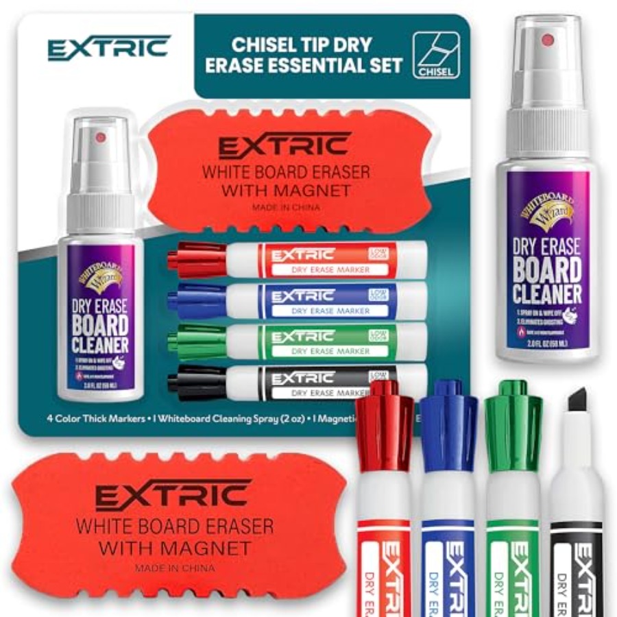Dry Erase Markers Set, 4 White - đánh giá và giá Whiteboard Marker Set