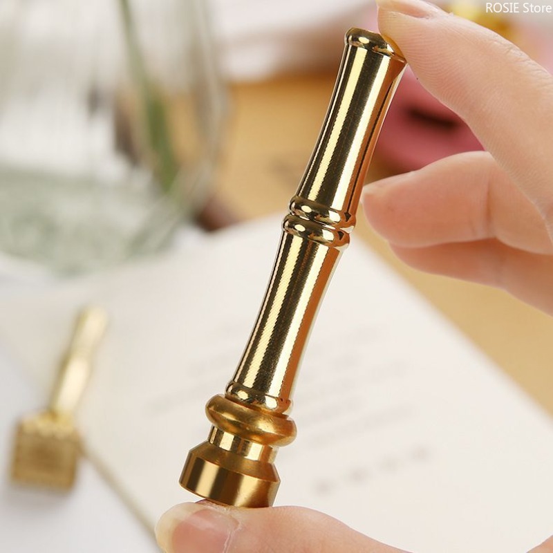Bamboo Shape Brass Stamp Handl - đánh giá và giá Wax Seal Stamp Kit