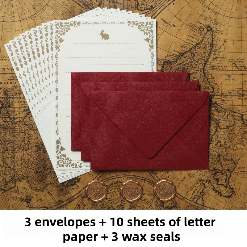 16PCS Vintage Linen Envelopes  - đánh giá và giá Wax Seal Stamp Kit