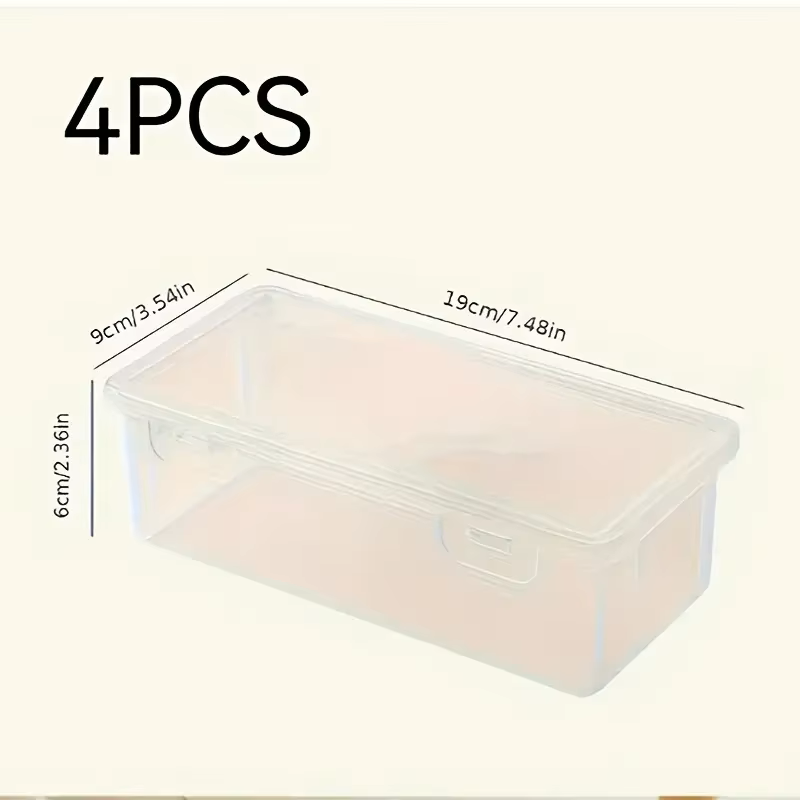 4 Large Transparent PP Storage - đánh giá và giá Stationery And Office Supply Stores