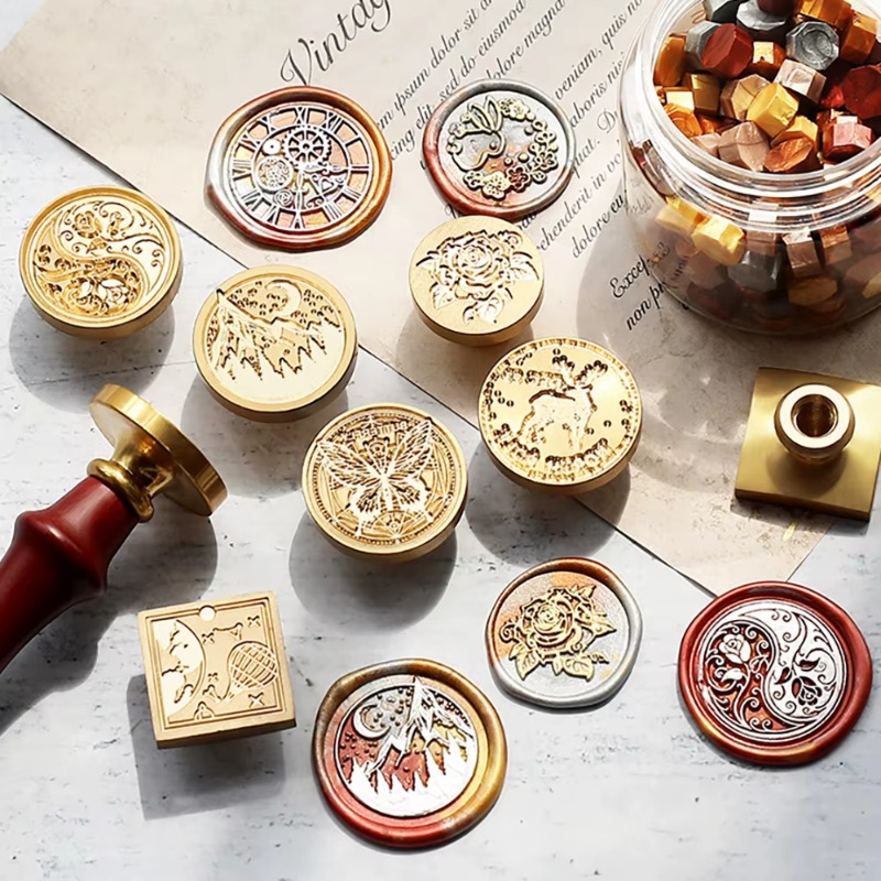 9 Wax Seals+1 Handle, Wax Seal - đánh giá và giá Wax Seal Stamp Kit