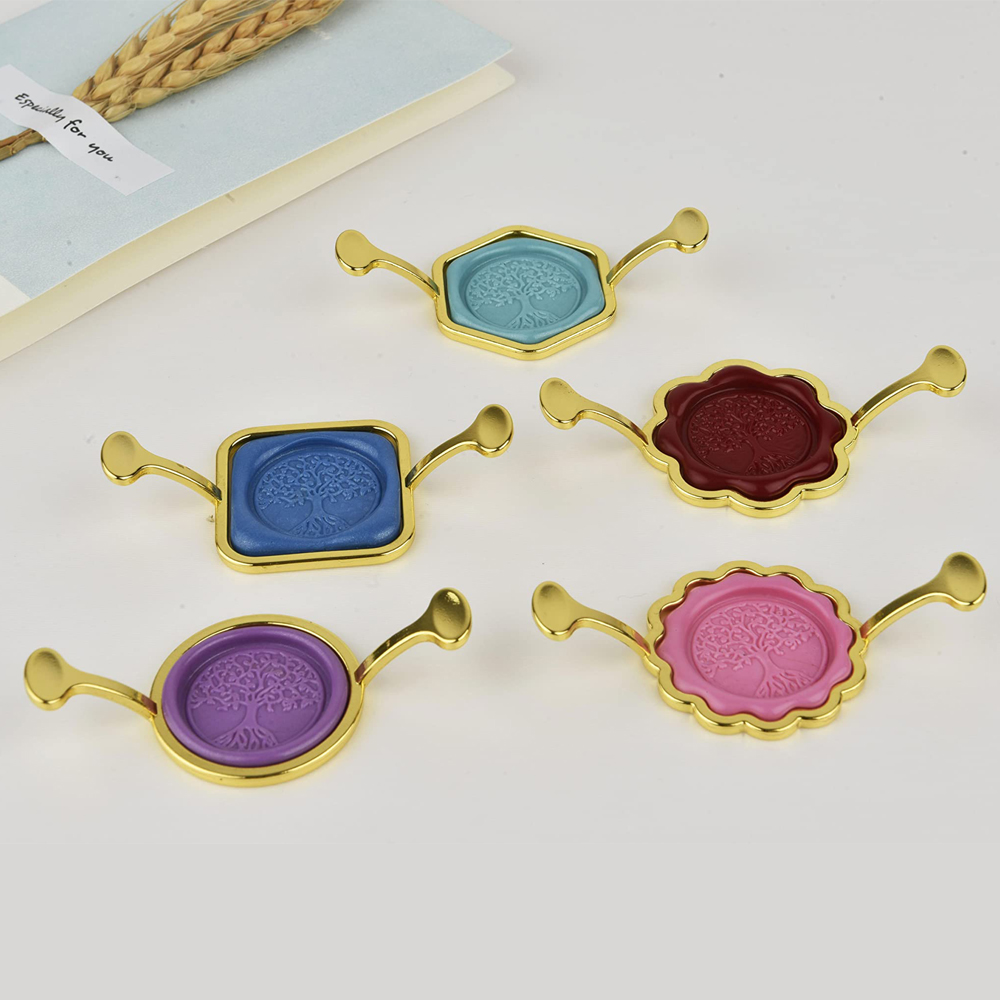 5-Pack Hexagon Square Metal Wa - đánh giá và giá Wax Seal Stamp Kit