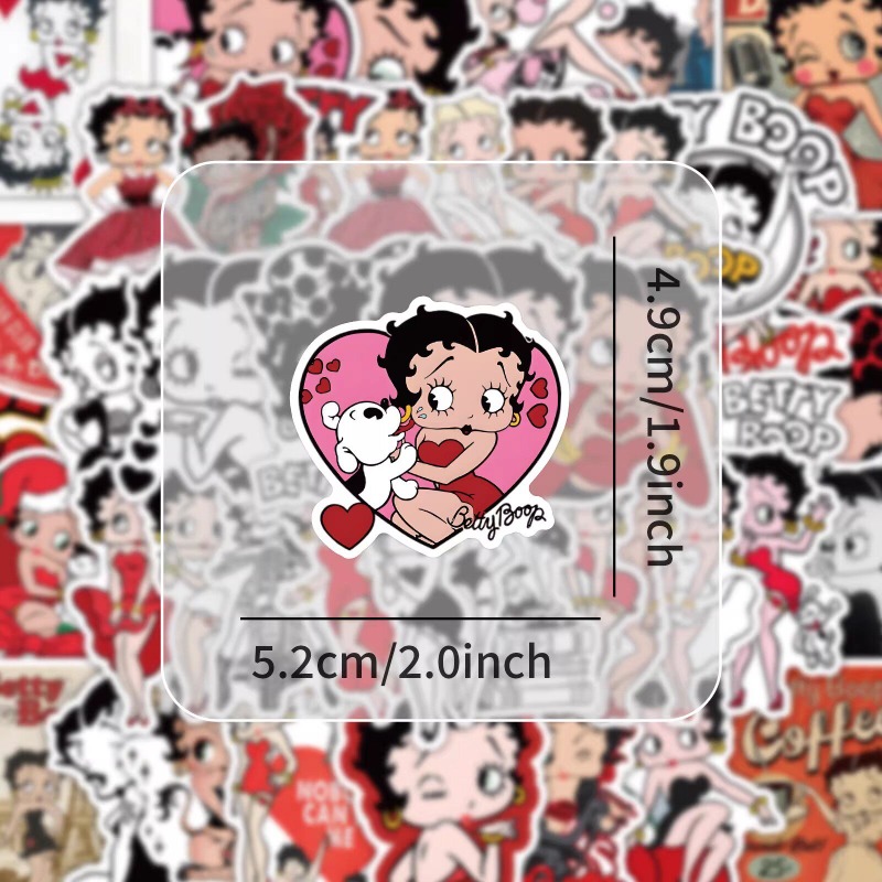 New 50PCS Betty Boop Sticker A - đánh giá và giá Memo Pad Sticky