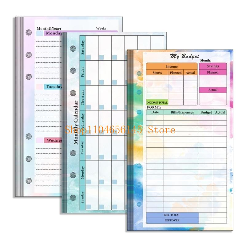5asd Loose Leaf Refill cho ngư - đánh giá và giá Planner Weekly Budget
