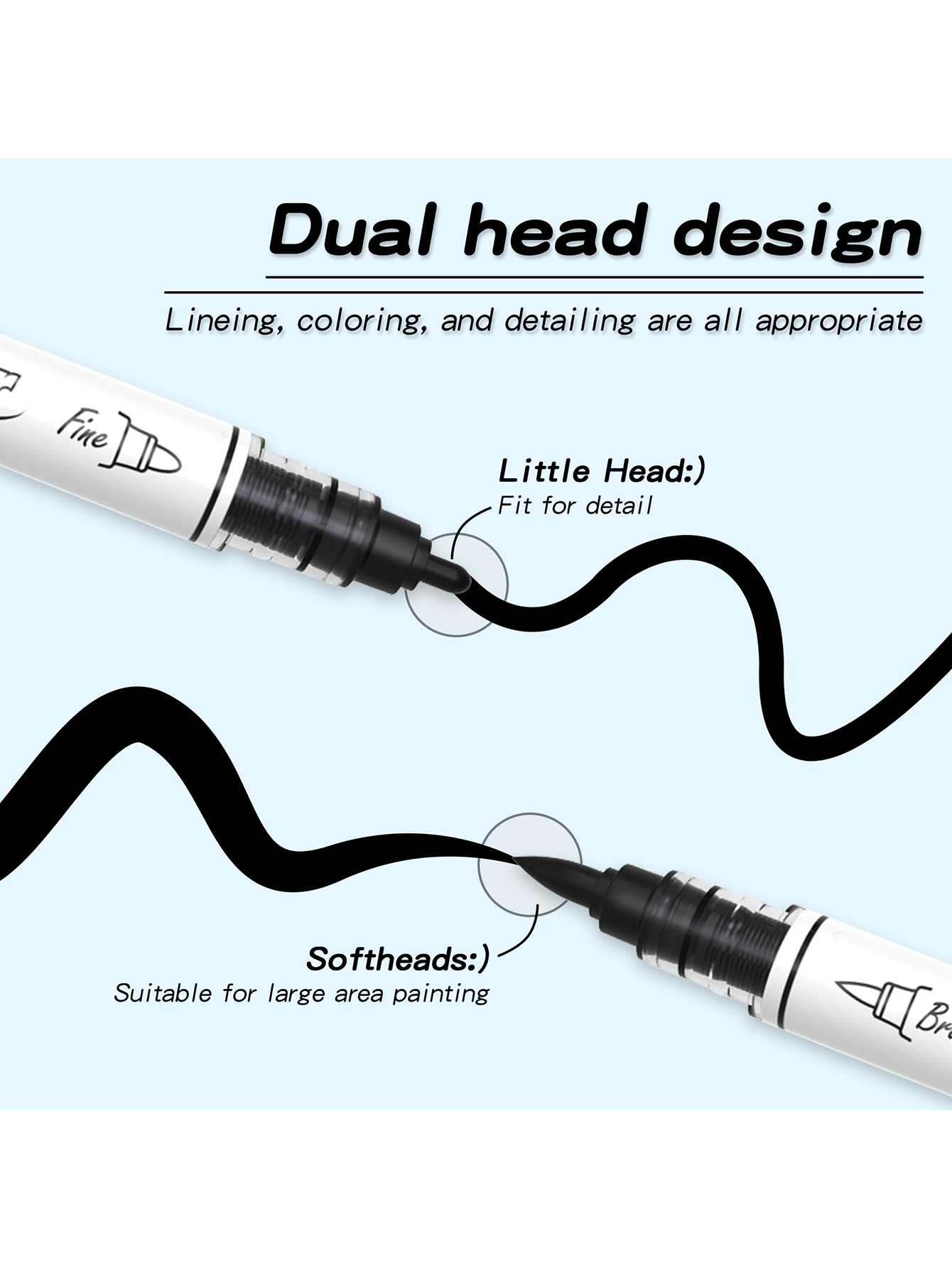 Black/White Large Capacity Dua - đánh giá và giá Whiteboard Marker Set