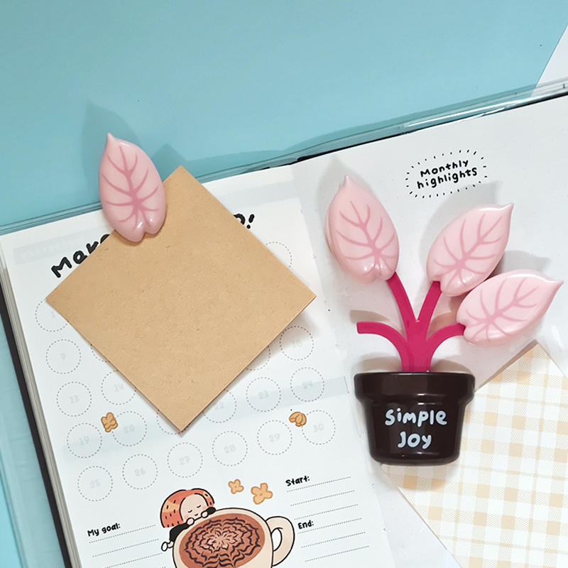 Cute Potted Plant Desk Clip 2  - đánh giá và giá Paperclip Magnetic Set