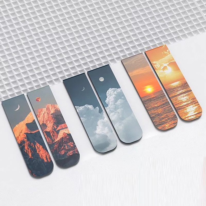 2Pcs/Set Bookmarks Beautiful N - đánh giá và giá Paperclip Magnetic Set