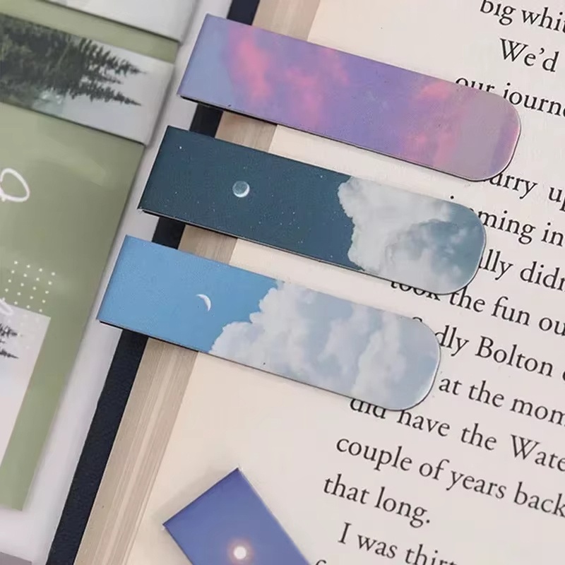 2Pcs/Set Bookmarks Beautiful N - đánh giá và giá Paperclip Magnetic Set