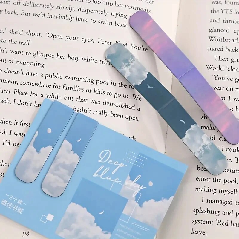 2Pcs/Set Bookmarks Beautiful N - đánh giá và giá Paperclip Magnetic Set