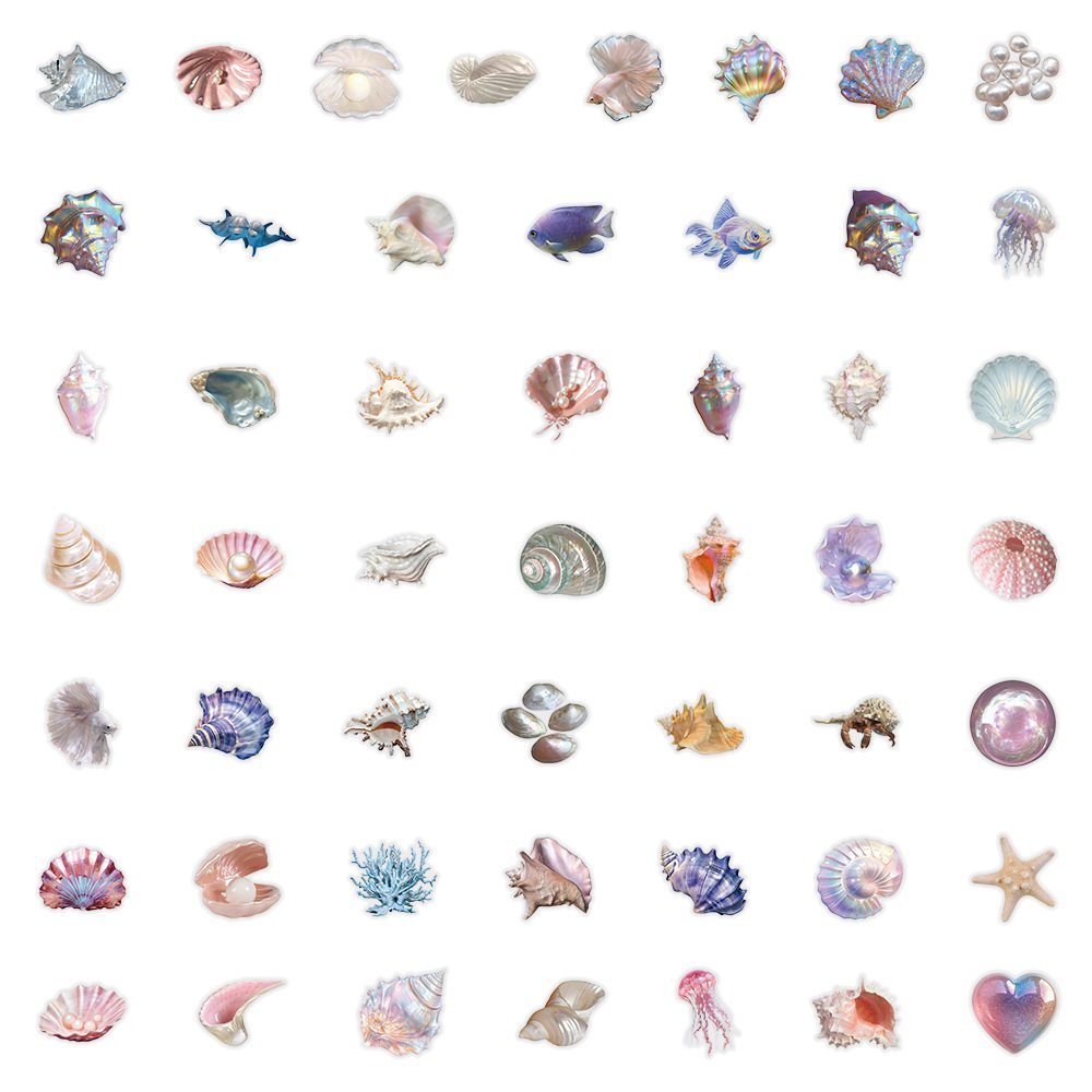 50pcs Cartoon Shell Graffiti S - đánh giá và giá Memo Pad Sticky