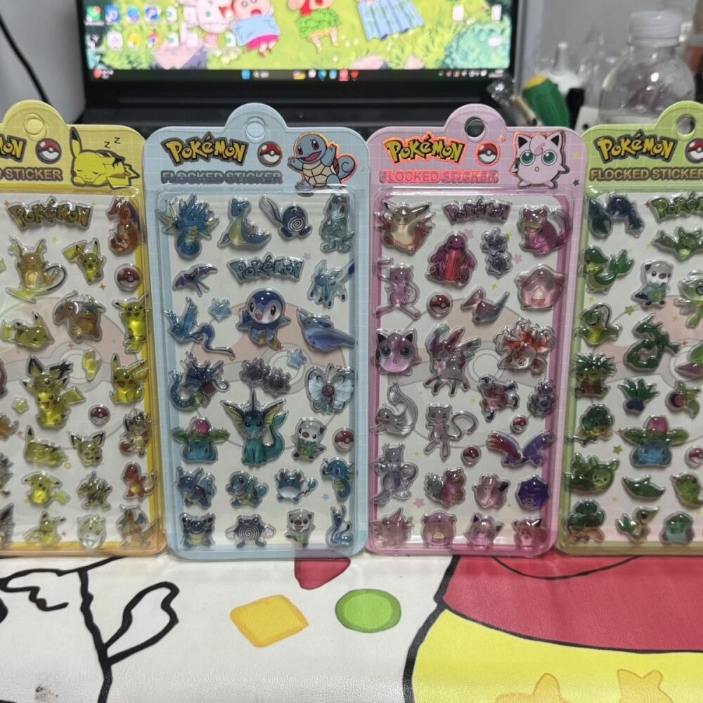 4Pcs Pokemon Pikachu Squirtle  - đánh giá và giá Memo Pad Sticky